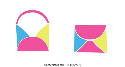 closed and open mail. Multi Color E-mail