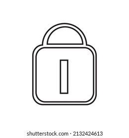 icono de candado cerrado aislado en fondo blanco