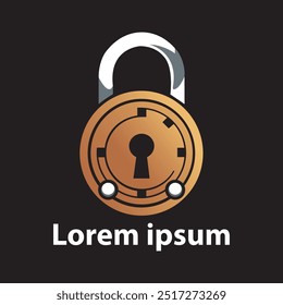 Closed Padlock on cyber security
