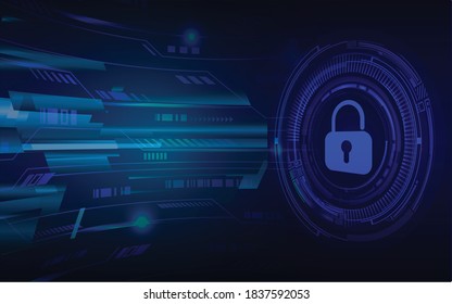 Padlock cerrado sobre fondo digital, ciberseguridad