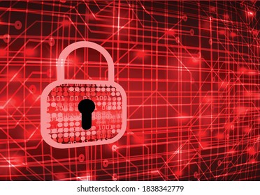 Padlock cerrado sobre fondo digital, ciberseguridad