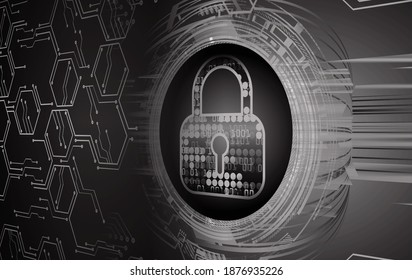 Padlock cerrado sobre fondo digital, ciberseguridad