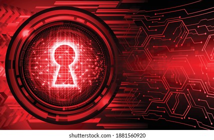 Closed Padlock on digital background, cyber security