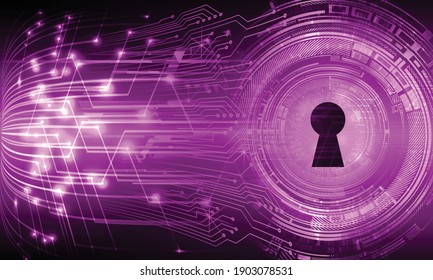 Closed Padlock on digital background, cyber security