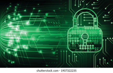Padlock cerrado sobre fondo digital, ciberseguridad