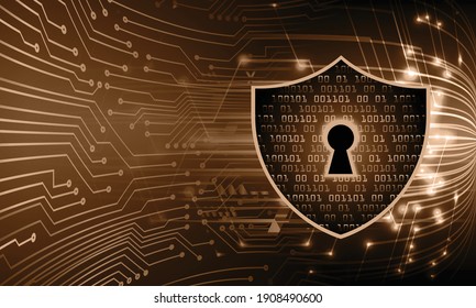 Closed Padlock on digital background, cyber security