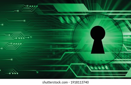 Closed Padlock on digital background, cyber security