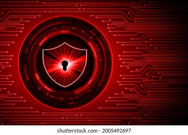 Closed Padlock on digital background, cyber security