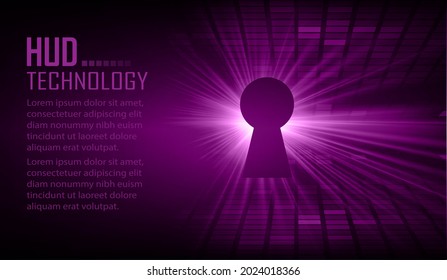 Closed Padlock on digital background, cyber security
