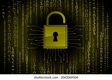 Padlock cerrado sobre fondo digital, ciberseguridad