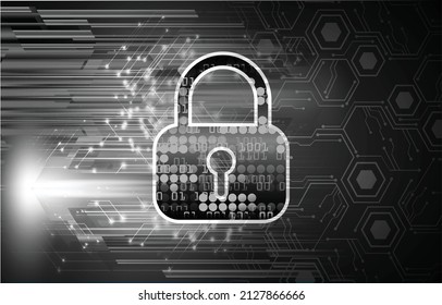 Padlock cerrado sobre fondo digital, ciberseguridad