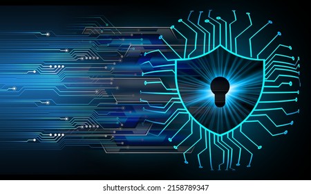 Closed Padlock on digital background, cyber security