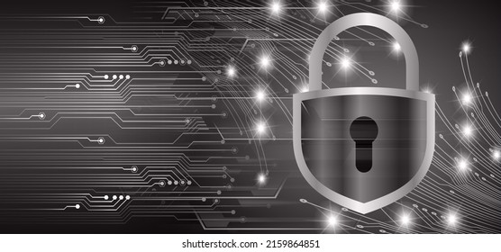 Padlock cerrado sobre fondo digital, ciberseguridad