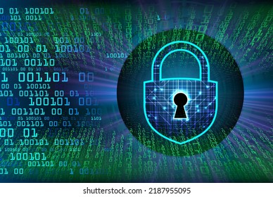 Padlock cerrado sobre fondo digital, ciberseguridad