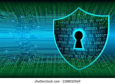 Closed Padlock on digital background, cyber security