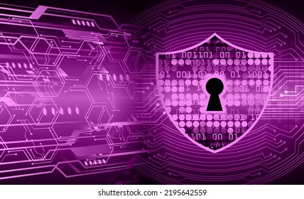 Closed Padlock on digital background, cyber security