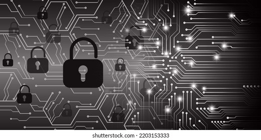 Padlock cerrado sobre fondo digital, ciberseguridad