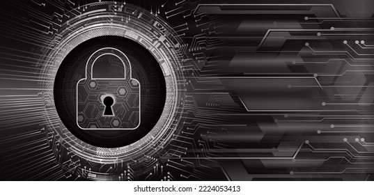 Padlock cerrado sobre fondo digital, ciberseguridad