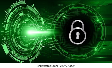 Padlock cerrado sobre fondo digital, ciberseguridad