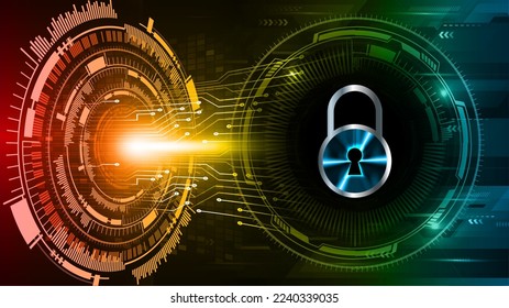 Padlock cerrado sobre fondo digital, ciberseguridad