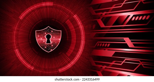 Closed Padlock on digital background, cyber security