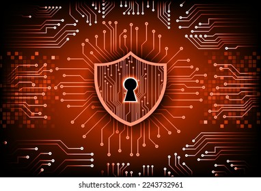Closed Padlock on digital background, cyber security