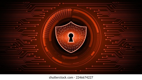 Closed Padlock on digital background, cyber security