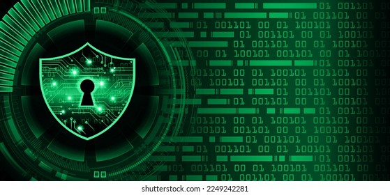 Closed Padlock on digital background, cyber security