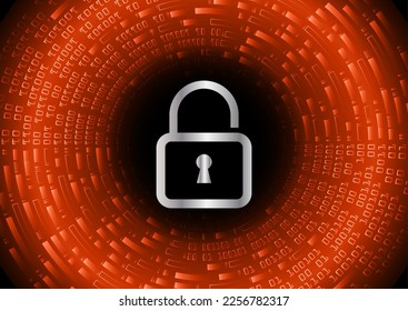 Padlock cerrado sobre fondo digital, ciberseguridad