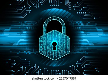 Padlock cerrado sobre fondo digital, ciberseguridad