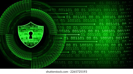 Closed Padlock on digital background, cyber security