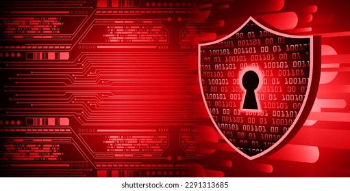 Closed Padlock on digital background, cyber security