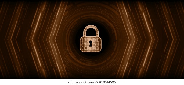 Padlock cerrado sobre fondo digital, ciberseguridad