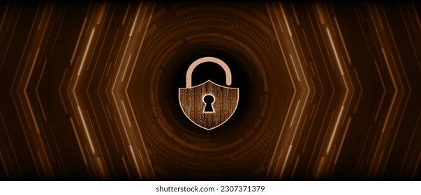 Padlock cerrado sobre fondo digital, ciberseguridad