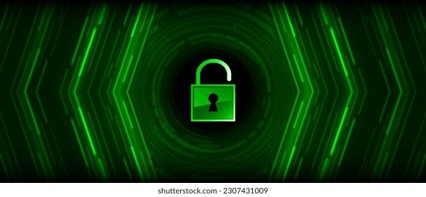 Padlock cerrado sobre fondo digital, ciberseguridad