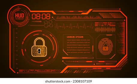 Closed Padlock on digital background, cyber security
