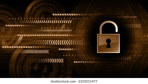 Padlock cerrado sobre fondo digital, ciberseguridad