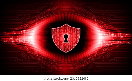 Closed Padlock on digital background, cyber security