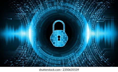 Padlock cerrado sobre fondo digital, ciberseguridad