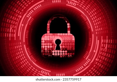 Padlock cerrado sobre fondo digital, ciberseguridad