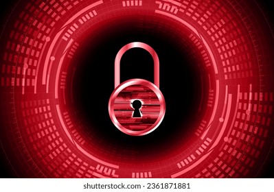 Padlock cerrado sobre fondo digital, ciberseguridad