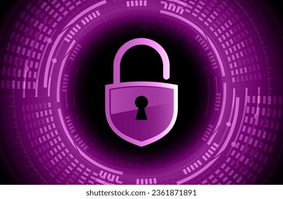 Padlock cerrado sobre fondo digital, ciberseguridad