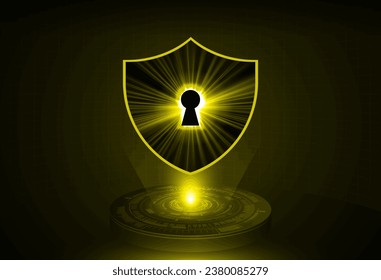 Padlock cerrado sobre fondo digital, ciberseguridad