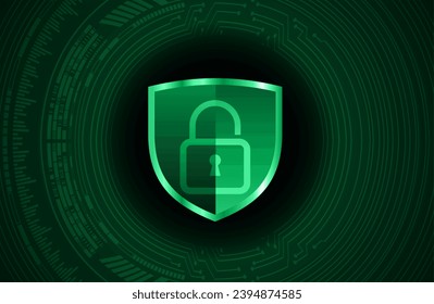 Padlock cerrado sobre fondo digital, ciberseguridad