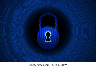 Padlock cerrado sobre fondo digital, ciberseguridad
