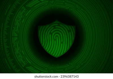 Closed Padlock on digital background, cyber security