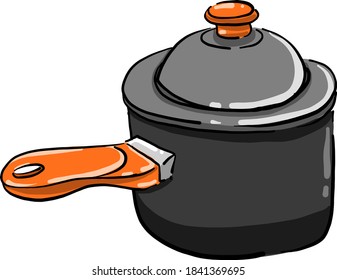 Cuaderno cerrado, ilustración, vector sobre fondo blanco