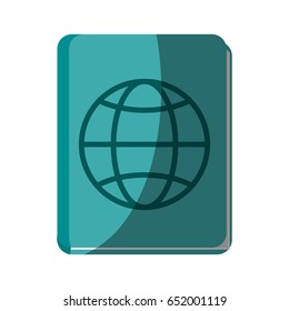 closed passport icon image 