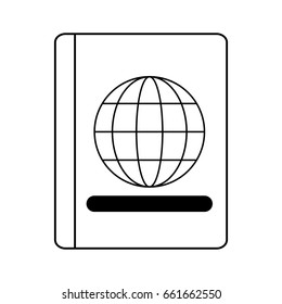 closed passport icon image 