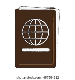 closed passport icon image 